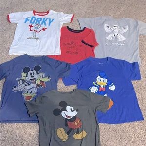 Lot of Disney 6 Disney T-shirts